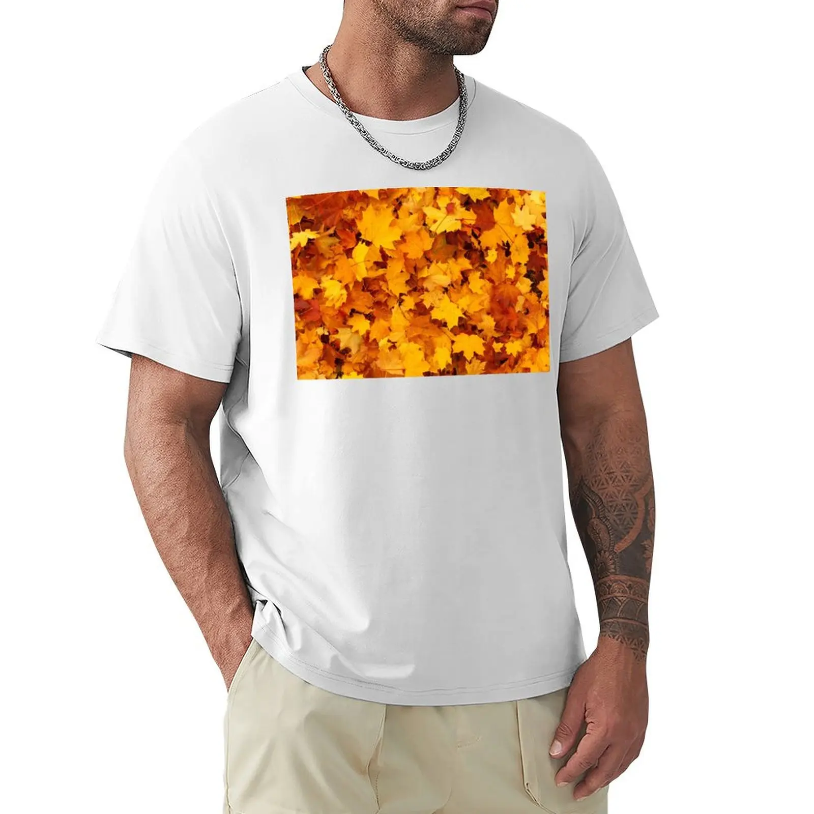 

Spring leaves T-Shirt vintage clothes anime customs design your own vintage clothes for men