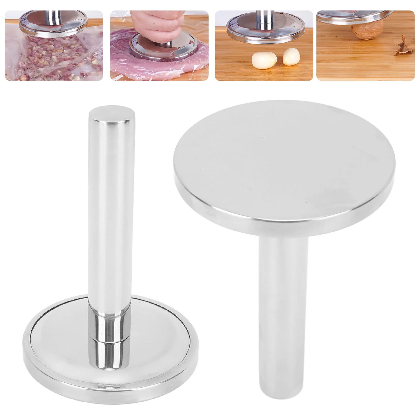 Description Picture 6 of itemMeat Pounder 304 Stainless Steel Meat Loosening Hammer Multifunctional Thickened and Weighted Chicken Tenderizer Flattener Tool