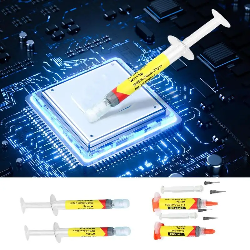 

Chip repair soldering solder paste environmentally friendly lead-free low-temperature solder paste 138℃ No cleaning solder paste