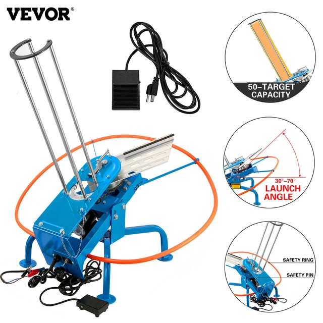 VEVOR Lanceur de Plateau 50 Cibles Lanceur Plateau Distance de Projection  60-80 m / 65-87 Yards Lanceur Angle de Cible Ajustable 30-70 Degrés Pigeons  d'argile Entraînement Chasse - AliExpress