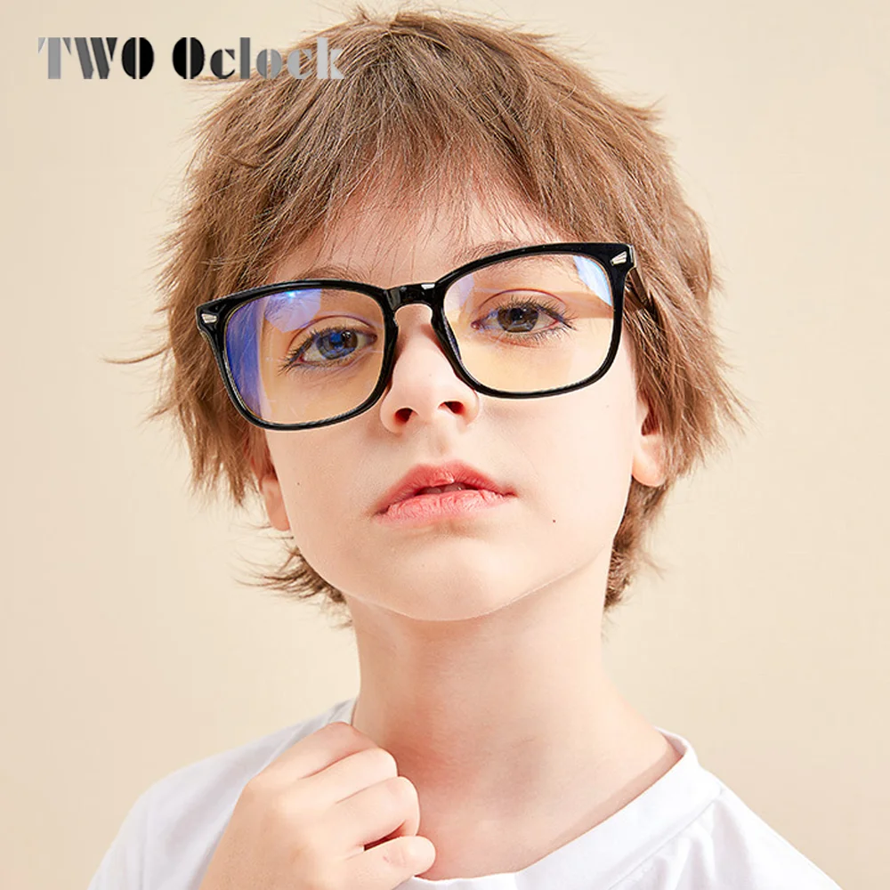 Kids Eyeglasses Frame Clear Transparent Glasses Girl Boy Children Square Glasses No Grade Myopia Frame Anti Blue Light Eyewear