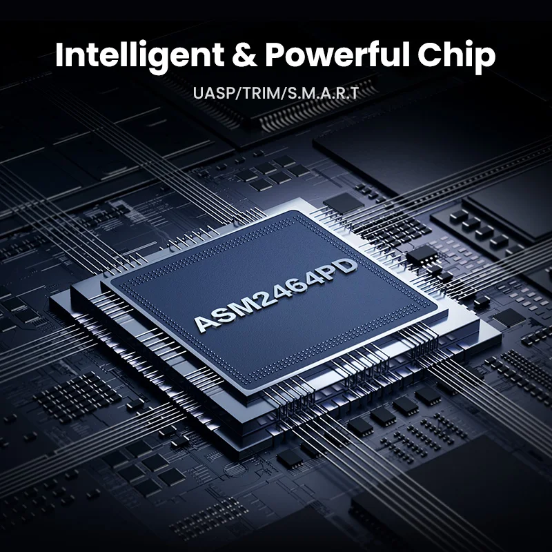 냉각 팬이 포함된 UGREEN 40Gbps NVMe 인클로저 Thunderbolt 3/4