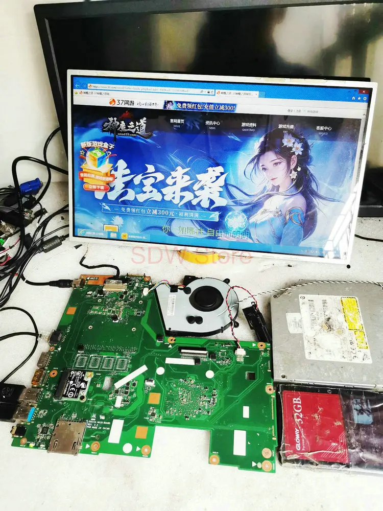 For ASUS X551CA Laptop Motherboard X551CA Main board REV：2.2 1007U DDR3 Fully Teste