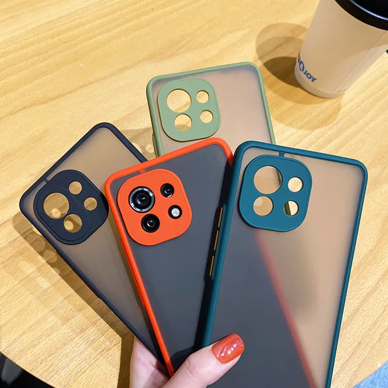 Stylish Contrasting Colors Skin Feel Phone Case Cover
