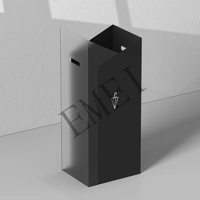Stainless steel umbrella barrel, creative commercial umbrella stand