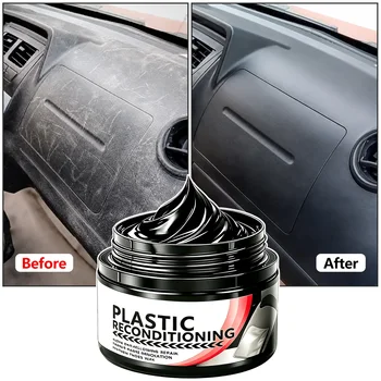 Kit di riparazione per pelle auto, agente per il restauro della plastica, riparazione di graffi e scolorimenti per sedili, volanti, cruscotti, paraurti e parafanghi