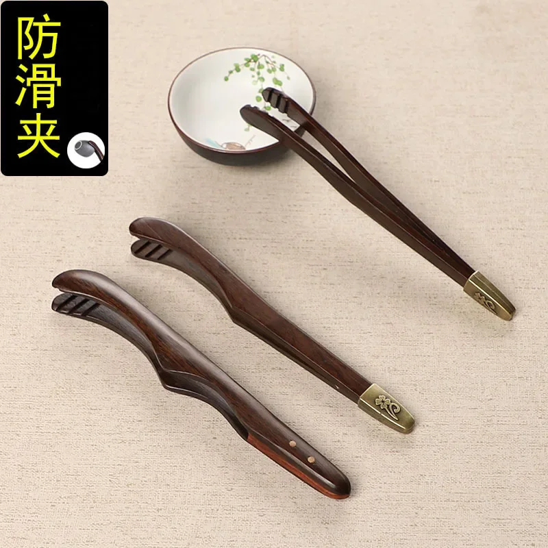 Household Reusable Toast Tongs, Tea Tong for Fruits Bread Pickle Cooking, Ultra Grip Wooden er Kitchen Gadget wooden food tongs tea bag tongs