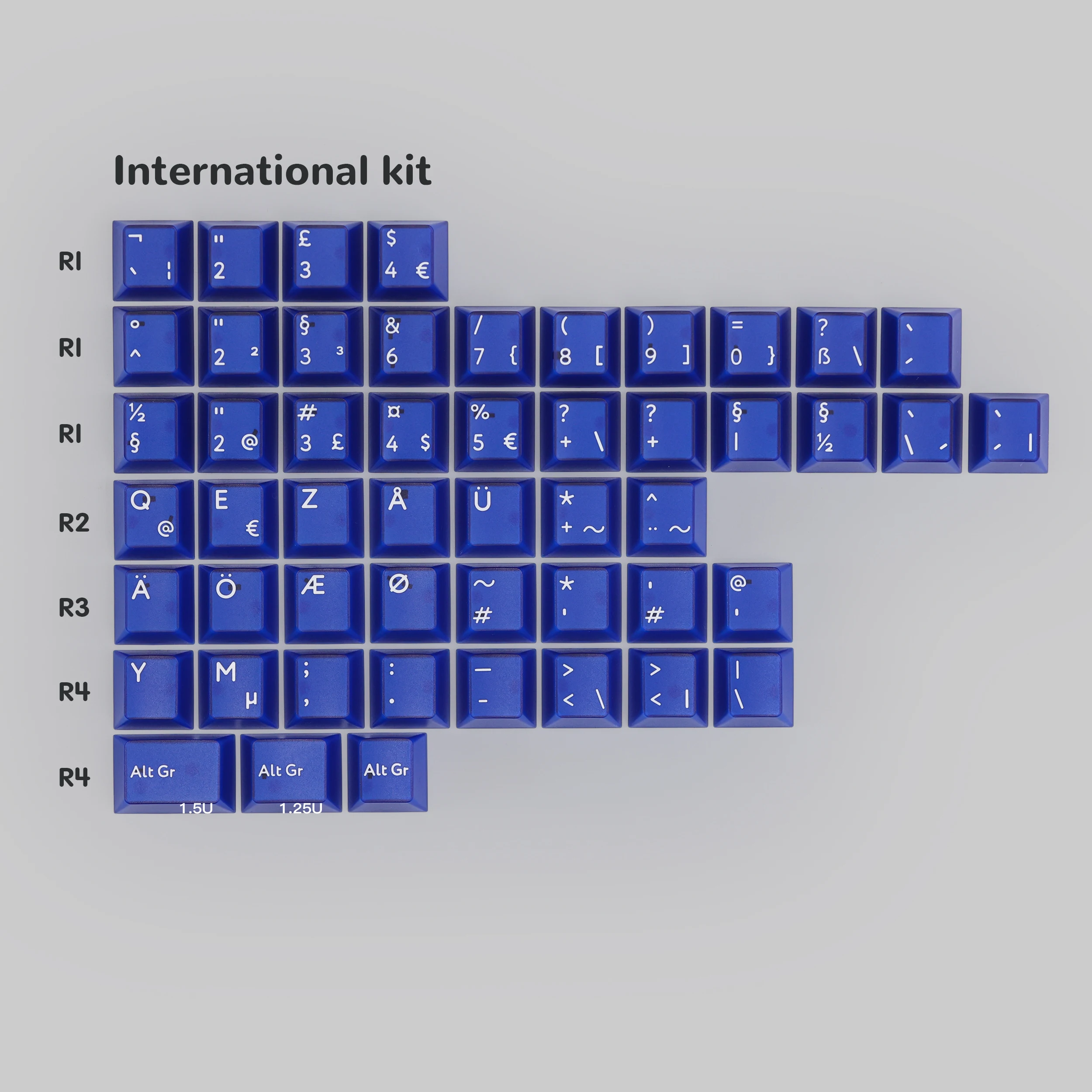 KBDFANS PBTFANS KLEIN BLUE R2キーキャップ