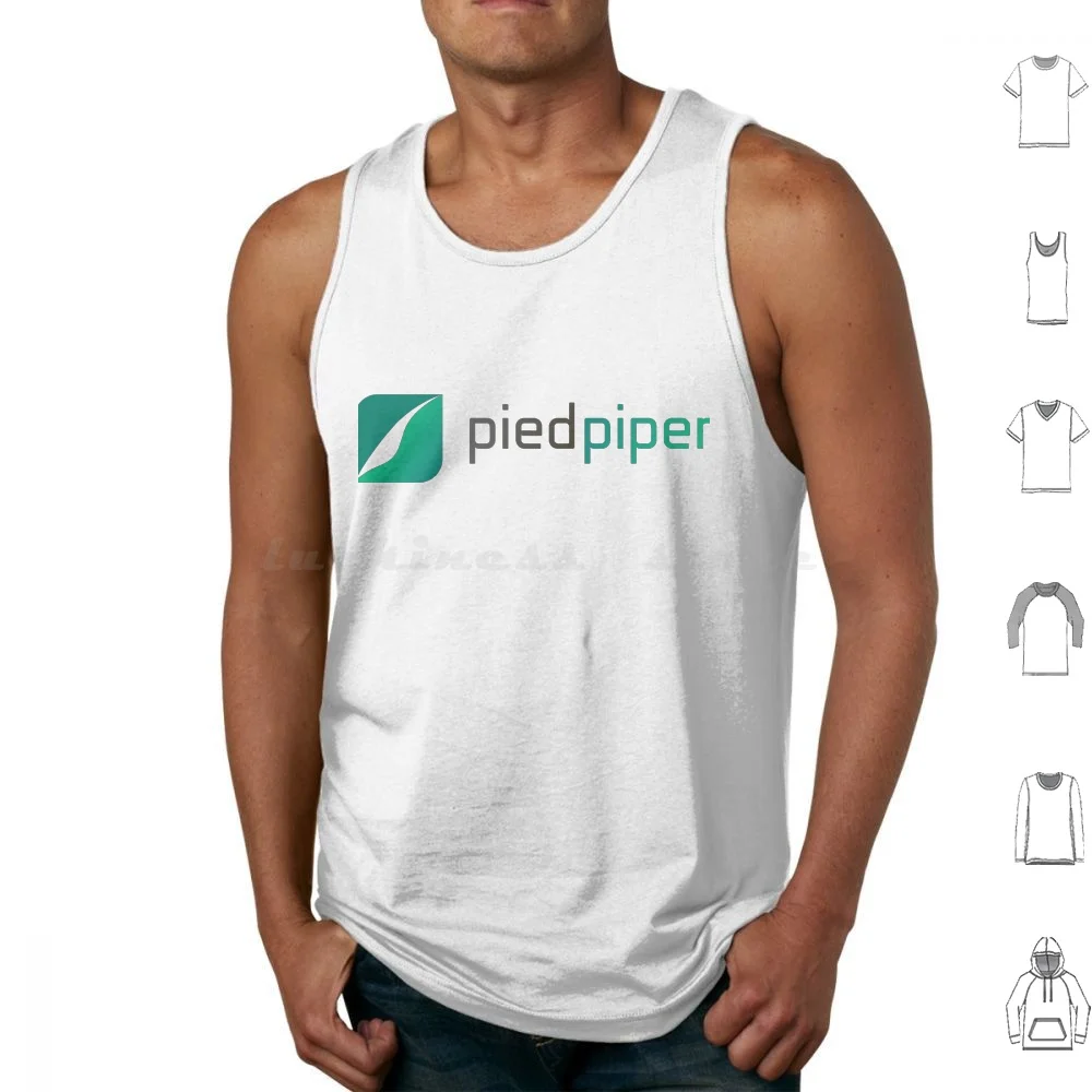 Pied Piper 2018 Canotte Gilet Senza Maniche Pied Piper Tech Firm Startup Hooli Technology Geek Nerd Company Logo