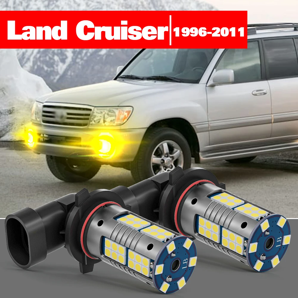 

For Toyota Land Cruiser 1996-2011 2pcs LED Fog Light Accessories 1999 2000 2001 2002 2003 2004 2005 2006 2007 2008 2009 2010