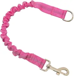 Adjustable Durable Dog Leash Extension with Metal Buckle (Rose Red)
