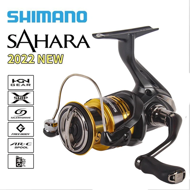 22 SHIMANO Reel SAHARA Spinning Fishing Reel 4+1BB 5.0:1/6.2:1 Ratio Metal  Spool 3-11KG Power HGN Gearing Saltwater Fishing Reel - AliExpress