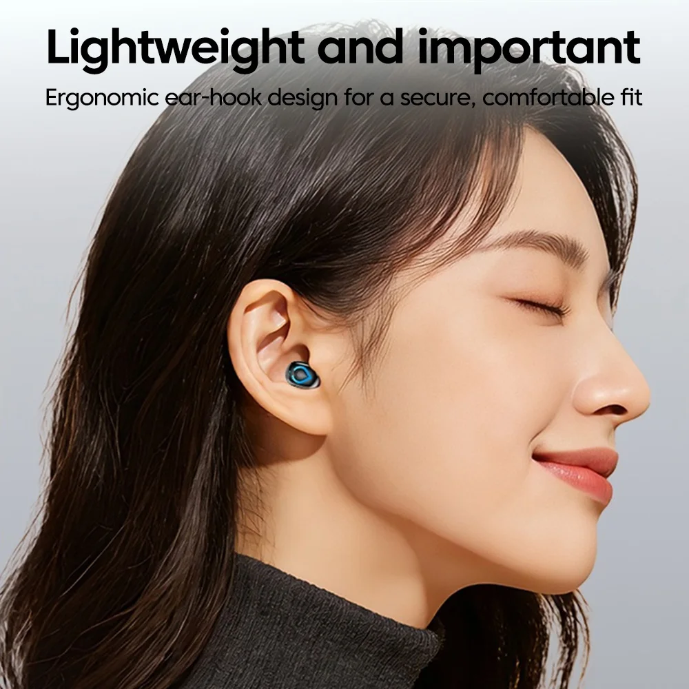 Compact Wireless Bluetooth Earbud with Noise Reduction & Fast Charging