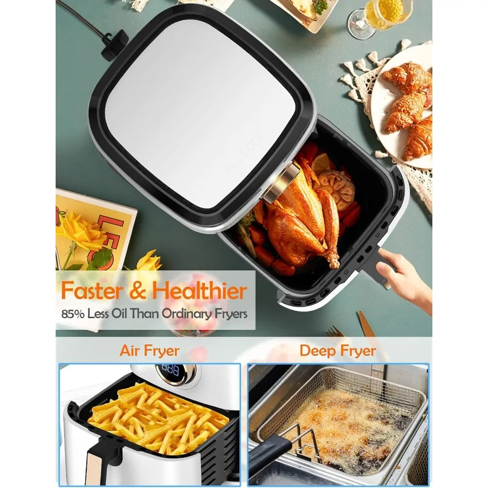 Airfryer Oven 8QT Large 1700W 8-in-1 with Touch Screen Air Fryers Dishwasher Safe Nonstick Basket Freidora de Aire 36 Recipes 3