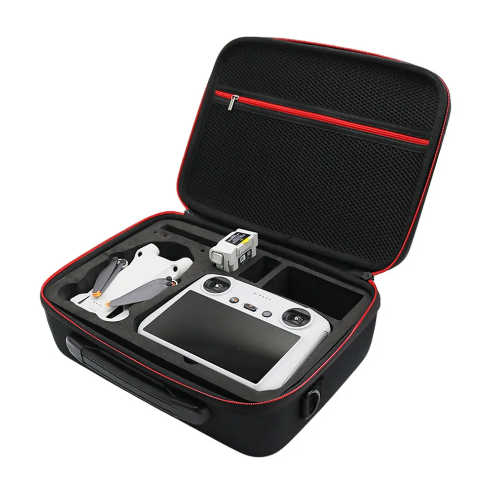 휴대용 케이스 충격 방지 보관 가방 상자 PU/나일론(어깨끈 포함) DJI Mini 3 Pro 액세서리용 휴대용 여행용 드론 가방