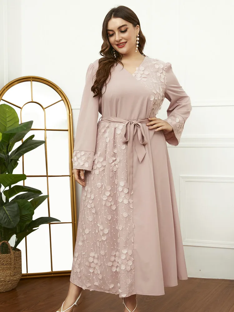 Toleen Elegant Women Plus Size Dresses For Evening Party Ceremonies