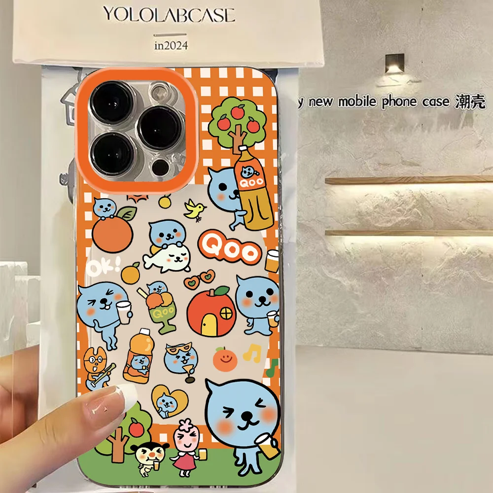 Adorable Cartoon Qoo Clear Back Phone Case