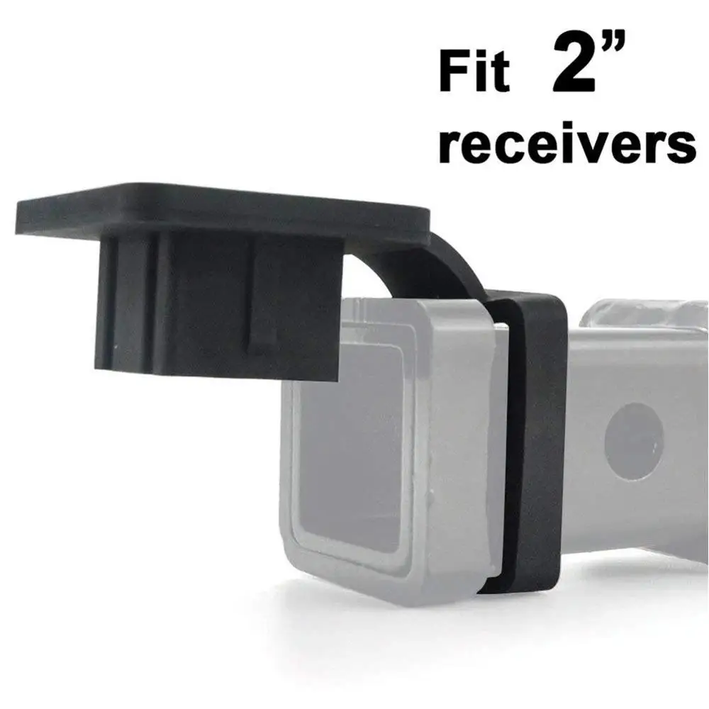 

50 x 50mm Trailer Hitch Receiver Cover For Ford Jeep Chevrolet 1Pc 2 Inch Auto Trailer Hitch Cover Plug Caps Rubber For Toyota