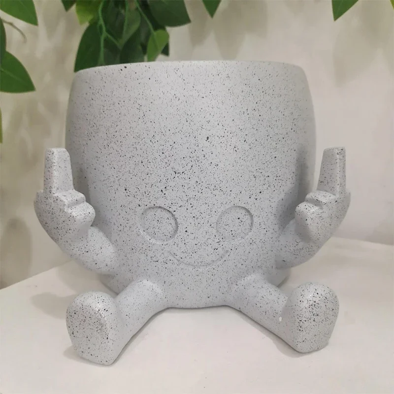 Sfc81dbae2c5c42a8901b5bb3df005085p Creative Middle Finger Flower Pot | Plant Flowerpot