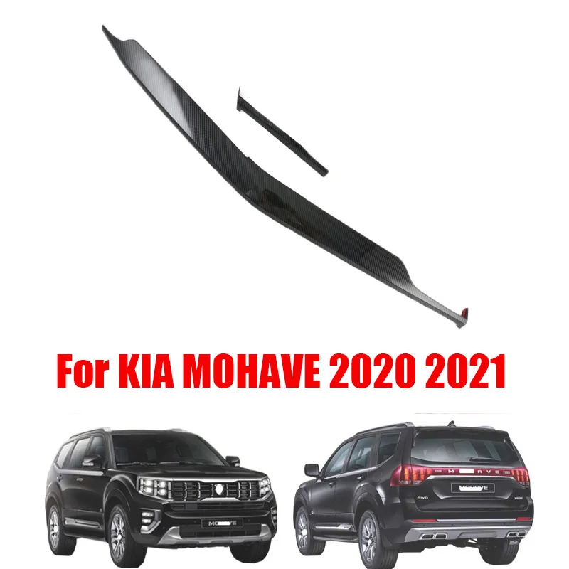 

For KIA Mohave Borrego 2020 2021 2022 CarbonFiber Center Control Instrument Panel Trim Strip Cover Sticker Interior Accessories