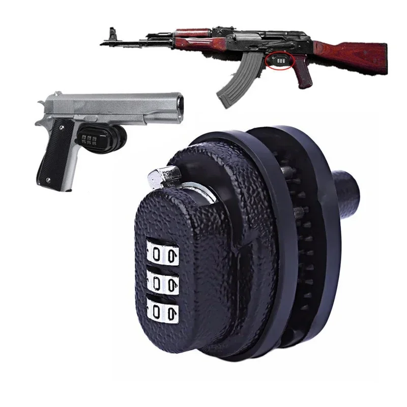 Combination Padlock Combination Locks Universal trigger lock alloy combination lock rifle key protection safety device accessories