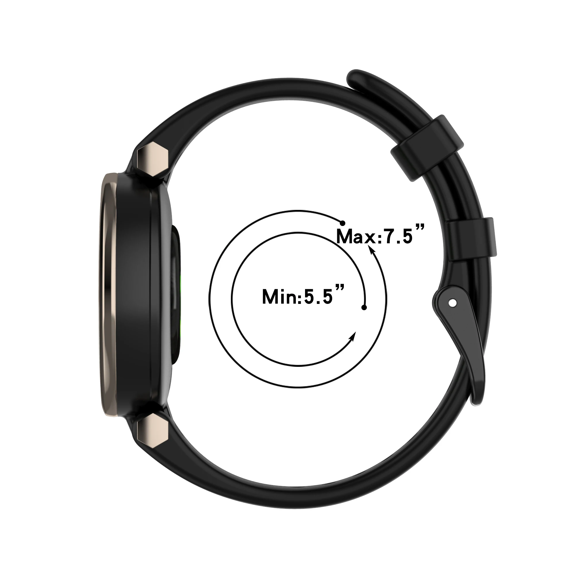 Enhanced Silicone Sport Band Strap for Garmin Lily – Smartwatch Replacement Bracelet Accessory