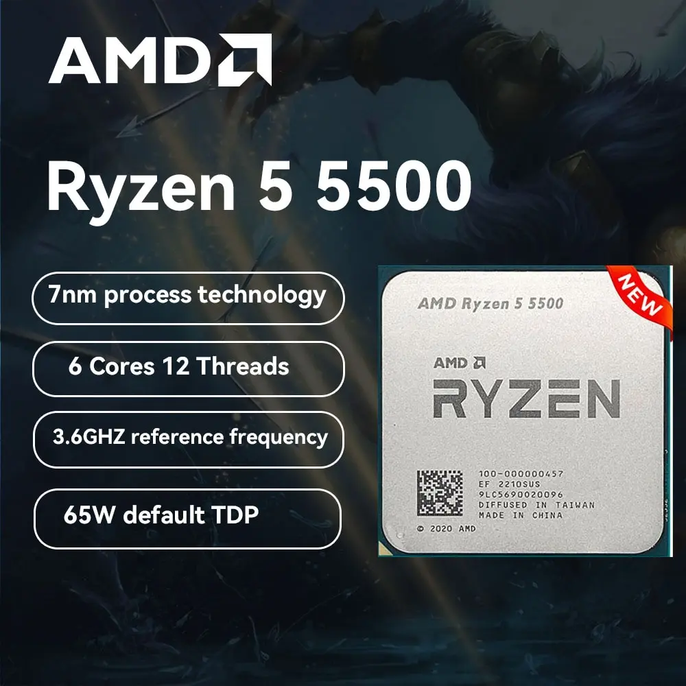 AMD Ryzen 5 5500, GIGABYTE B550M K 마더보드, 16G(8G * 2) DDR4 3200 RAM, CPU AM4, mae 5500 프로세서 메모리 키트