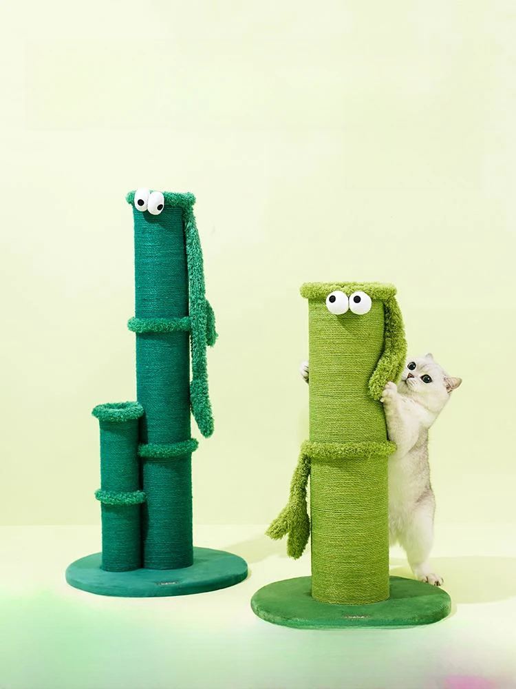 

Durable and Stylish Cat Scratching Post Made of Bamboo for Cats' Claw Grinding and Play Bamboo Scratching Post Cat Toy