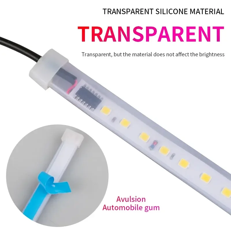 LED Car Door Opening Warning Atmosphere Light Strip 120cm Decoration Welcome Decor Ambient Lamp Safety Auto Accessories 12v 2pcs led atmosphere lamp