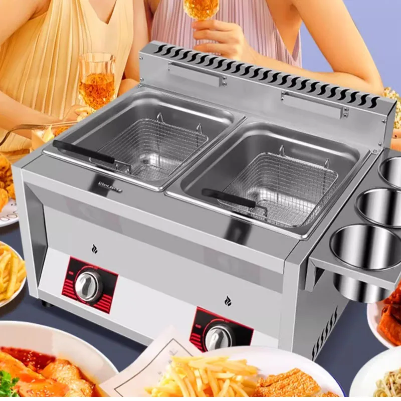 Fryer Gas Commercial Skewer French Fries Fryer Multifunctional Chicken Fryer French Fries Frying Food Household Commercial 5