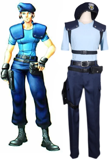 

Jill Valentine S.T.A.R.S. Uniform Cosplay Costume Full Set Custom Made Any Size