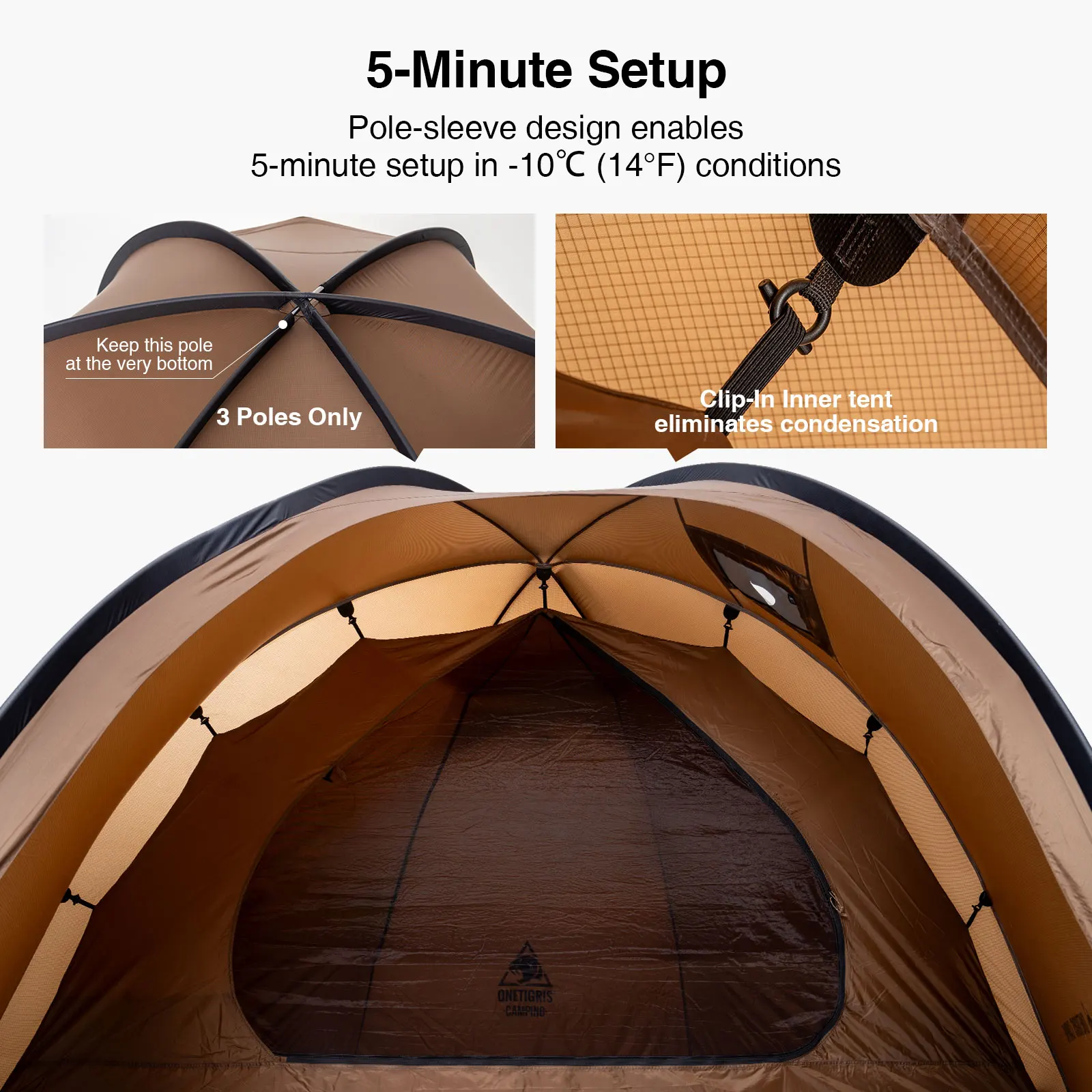 Waterproof Solo Dome Hot Tent 4