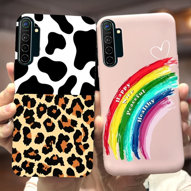 OPPO-funda de goma blanda Realme X2 Pro, cubierta trasera XT X2, versión  Global, parachoques, PU + TPU, 100% Original, oficial - AliExpress