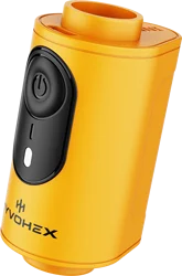 Compact High - Speed Air Pump with Multi - Size Nozzles for Quick Inflation & Deflation of Outdoor Inflatables (Pump Mini Yellow)