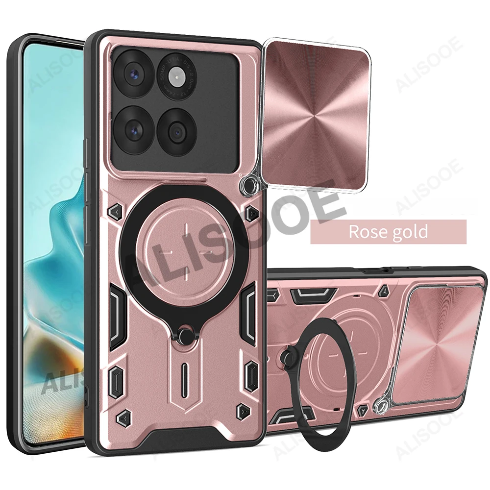 Slide Camera Protective Case with Ring Stand for Enhanced Shock Absorption