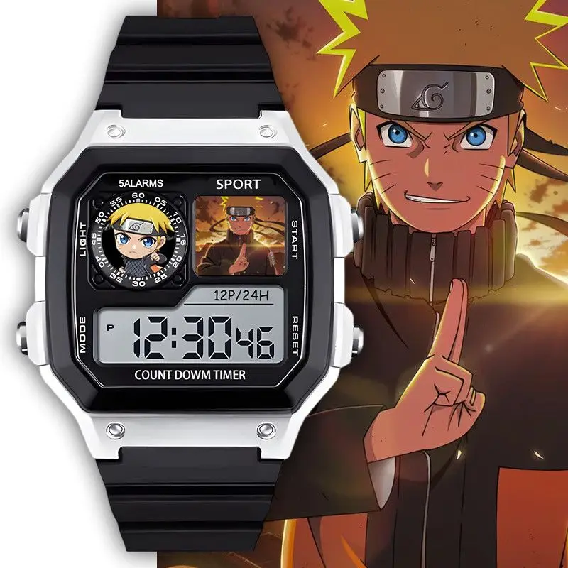 High-Quality Anime Cartoon Print Waterproof Sports Watch