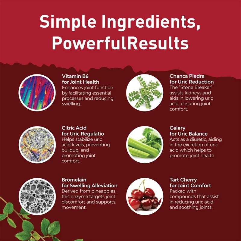 Uric Acid Support Kidney Cleanse Uric Acid Support Promote Joint Health & Detox