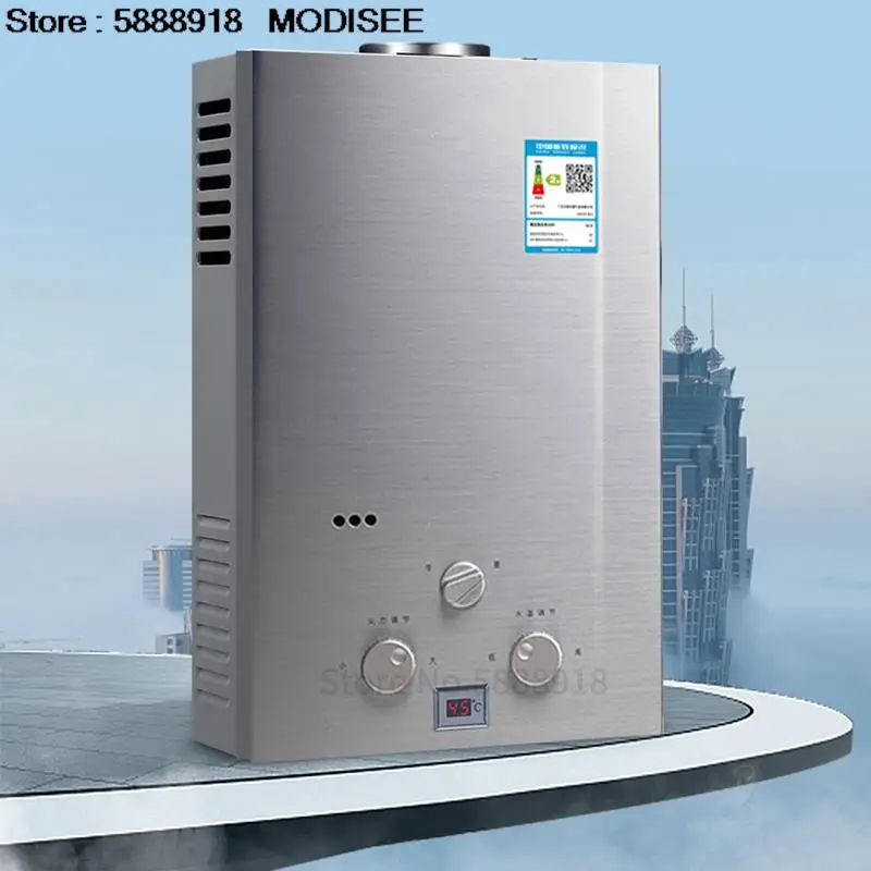 Electric 8/10/12L 220V LPG Gas Propan Tankless Warmwasserbereiter Kessel  Sofortige Heiß Warmwasserbereiter Mit Duschkopf Kit - AliExpress