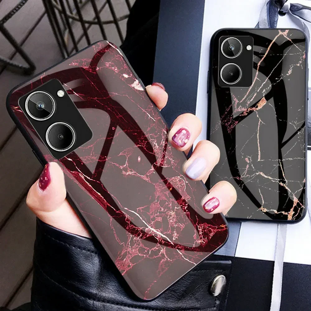 Realme 10 Pro Plus 5G Luxury Case Frame Bumper Silicone Hybrid Back Panel Cover Per Oppo Realme 11 4G Case Realmi 10 Pro Etui