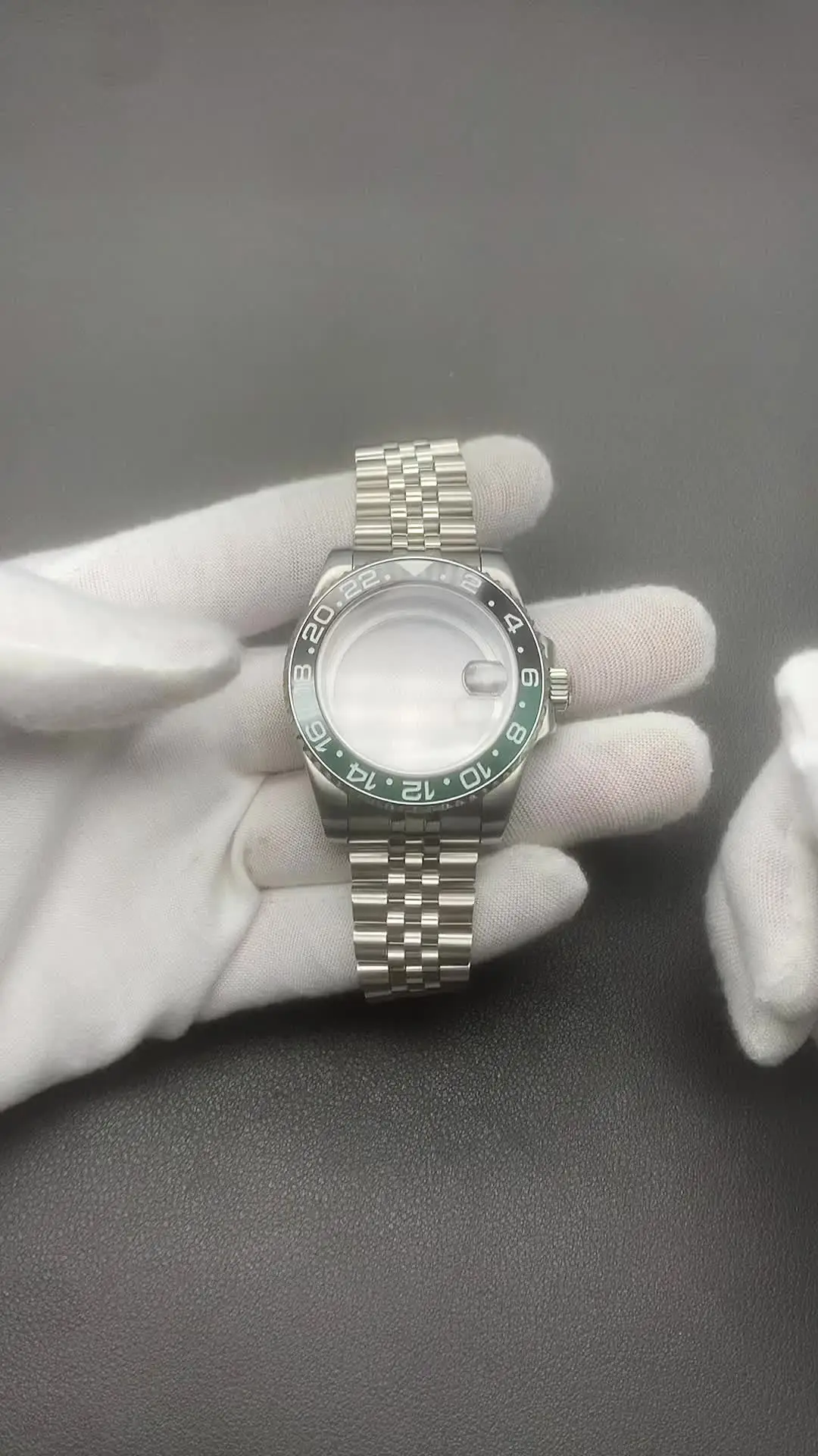 Ремешок для часов 40 мм Seiko Nh34 Nh35 Nh36 Miyota 8215 Eta 2824 циферблат 28 5 зеленая керамическая