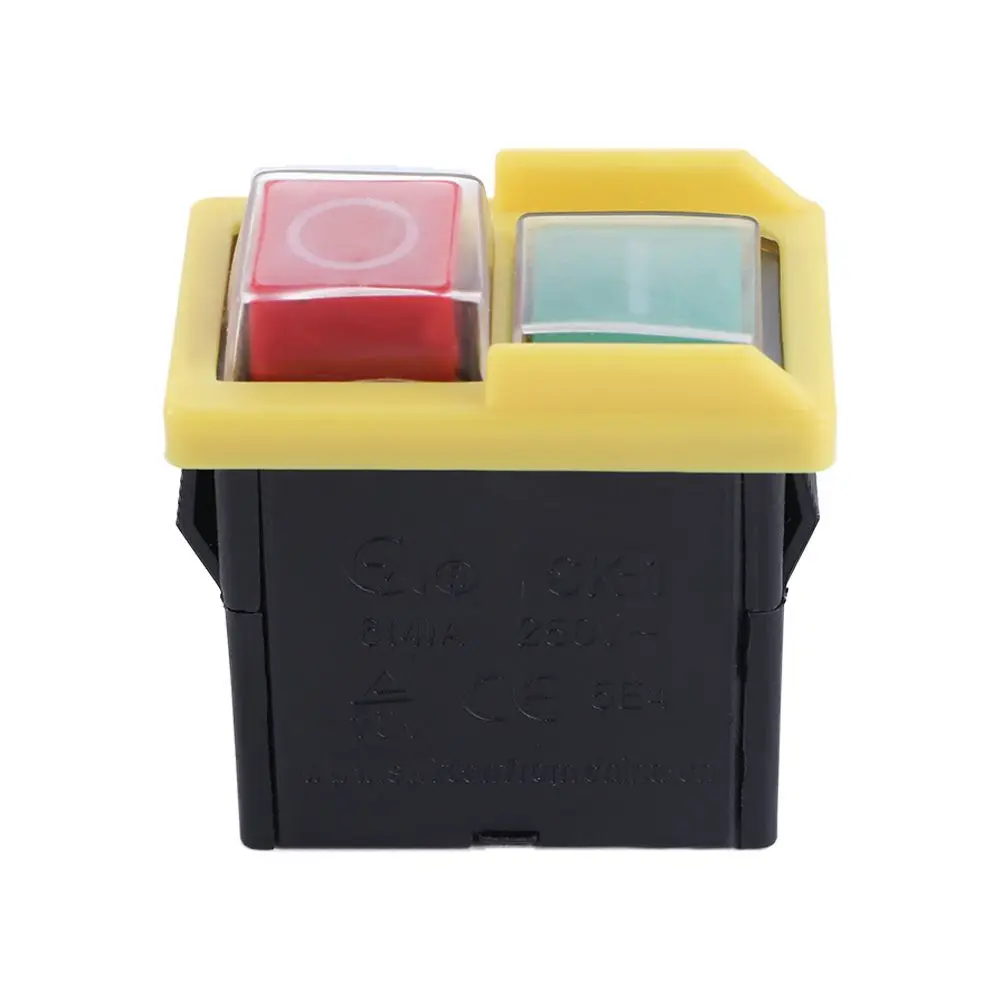 

Waterproof AC 250V 6/4A Electromagnetic Switch On Off Pushbutton Machine Power Supply Switches Box Switches Control Box