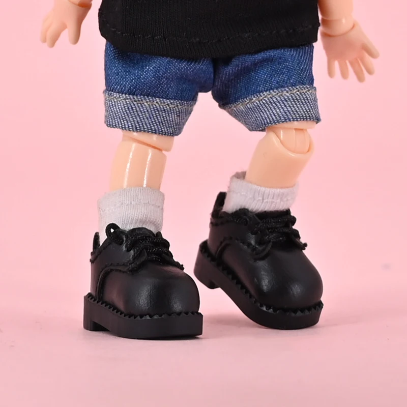 Ob11 Doll Shoes Fashion Leather Round Toe Dolls Shoes For Obitsu11, Gsc Body, Ymy, Ddf, Body9, Uf Doll, 1/12bjd Doll Accessories 4