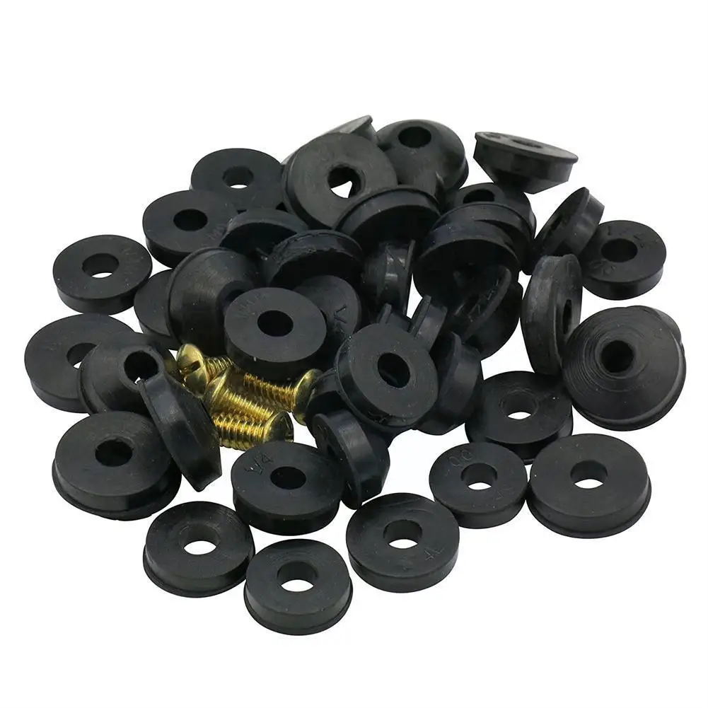 48/58pcs Rubber Assorted Tap Washers Replacement Sealing O Bath Sink