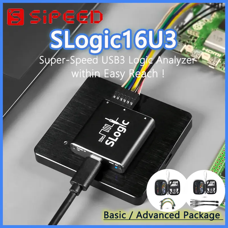 Sipeed SLogic16U3 16CH 800M Super-Speed Logic Analyzer Samplerate 5Gbps USB3 Adjustable Threshold For WIN MAC Linux image 1