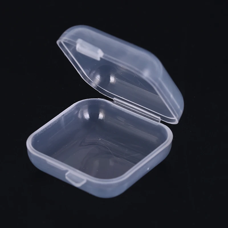 5 Scatoline Portagioie In Plastica Trasparente – Mini Contenitori Quadrati Con Coperchio Per Gioielli, Accessori, Piccoli Oggetti E Fai Da Te