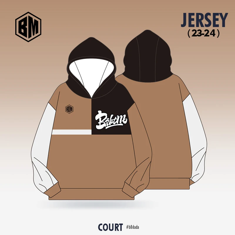 

BASKETMAN Exercise Sweaters For Men Full Sublimation Printed Team Name Number Hooded Sports Hoodies Running Training Tracksuits