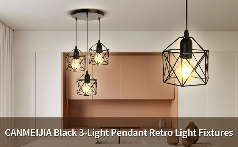 Sfc8381e1500b47f686fccf7d3bf52902y Industrial Pendant Light Led Adjustable Hanging Lamp for Ceiling Light Fixture Metal Cage Pendant Lighting for Island DiningRoom