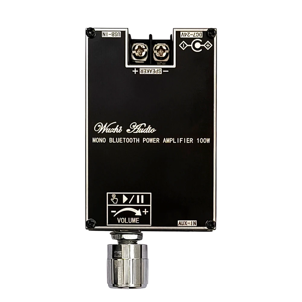 

ZK-1001B TPA3116 100W Audio Amplifier Board DC 7V 24V TPA3116 Mono Channel Digital Audio Amplifier Board