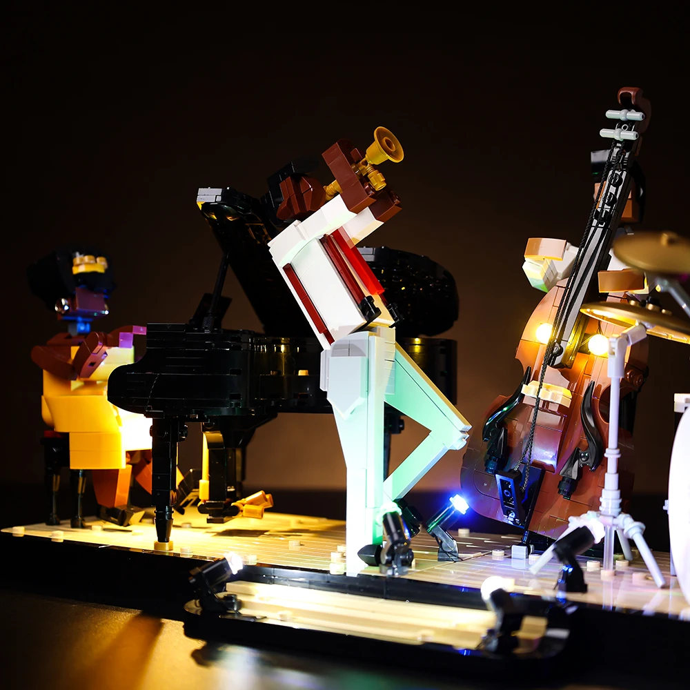LED-Lichtset für Jazz Quartet 21334 Bausteine DIY Kinder Bildung Spielzeug Set (Blöcke nicht im Lieferumfang enthalten) – Detail 8