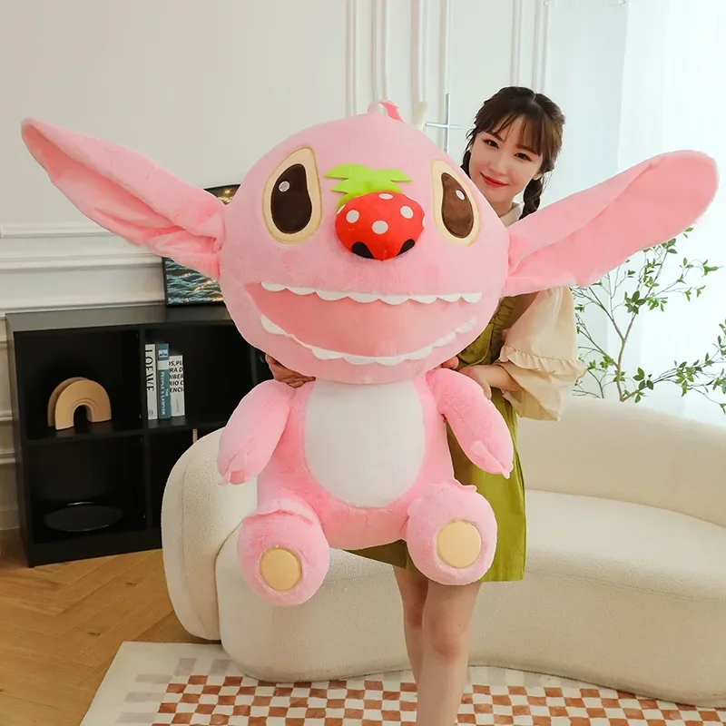 

Новинка 2024, мягкая плюшевая кукла из мультфильма «Лило и Ститч» из мультфильма «кавайные животные», Подушка для сна для пар, игрушка для детей, подарок